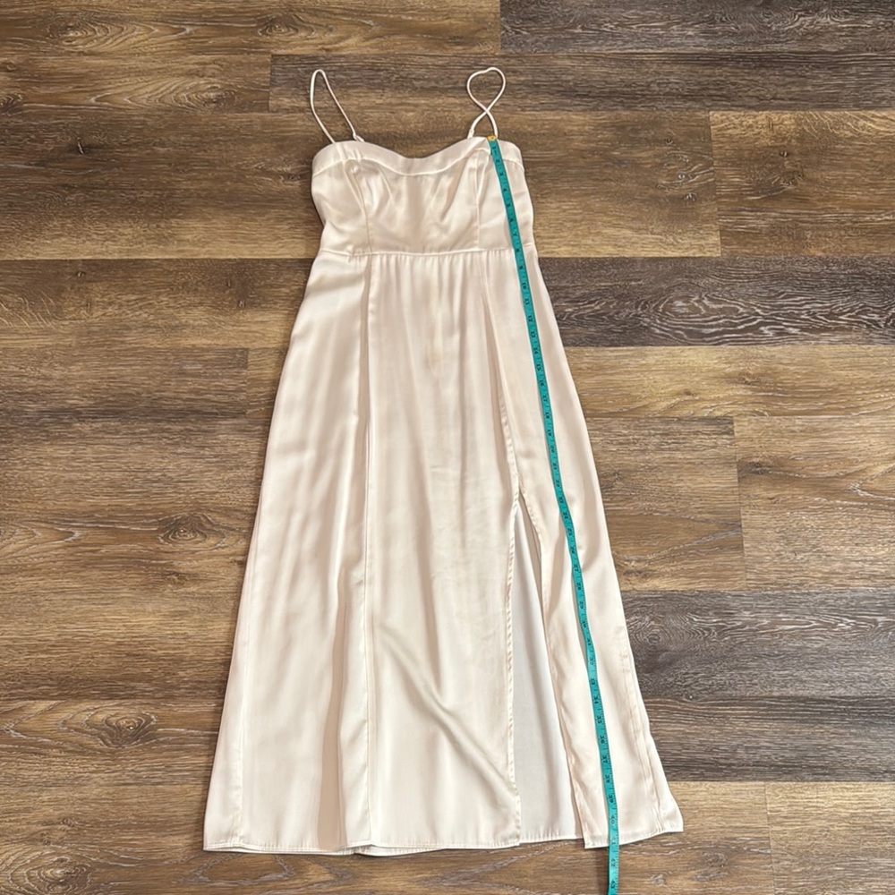 Abercrombie & Fitch Off White Spaghetti Strap Dress - Picture 3 of 9